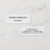Mini Carte de visite professionnel minimaliste (Devant / Derrière)
