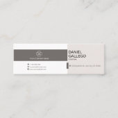 Mini Carte de visite professionnel minimaliste (Devant)