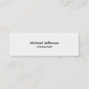 Mini Carte de visite professionnel noir blanc mince