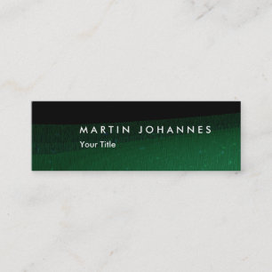 Mini Carte de visite professionnel noir et vert maigre