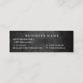 Mini Carte de visite professionnelle (Dos)