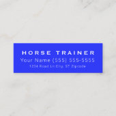 Mini Carte de visite professionnelle Cheval Royal (Devant)