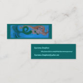 Mini carte de visite professionnelle de visite de (Devant / Derrière)