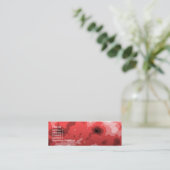 Mini carte de visite professionnelle de visite maigre (Debout devant)