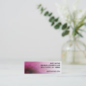 Mini Carte de visite professionnelle de visite maigre (Debout devant)