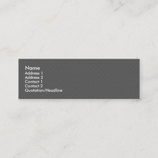 Mini Carte de visite professionnelle de visite maigre