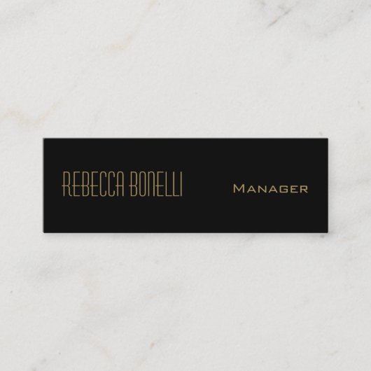 Mini Carte de visite professionnelle Monogram Slim Or n (Devant)