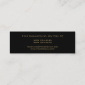 Mini Carte de visite professionnelle Monogram Slim Or n (Dos)