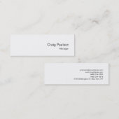 Mini Carte de visite professionnelle simple moderne min (Devant / Derrière)