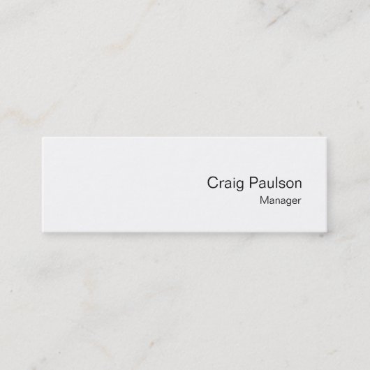 Mini Carte de visite professionnelle simple moderne min (Devant)