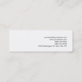 Mini Carte de visite professionnelle simple moderne min (Dos)