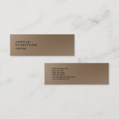 Mini Carte de visite professionnelle tendance Slim Brow (Devant / Derrière)