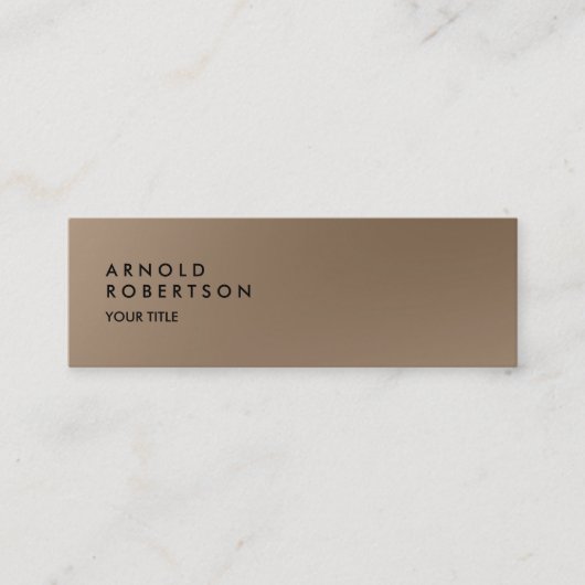 Mini Carte de visite professionnelle tendance Slim Brow (Devant)