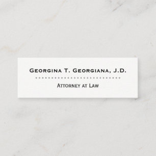 Mini Carte de visite propre et professionnel de