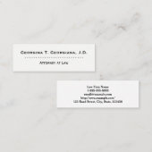 Mini Carte de visite propre et professionnel de (Devant / Derrière)