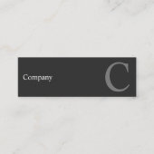 Mini carte de visite propre professionnel du typo (Devant)