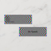 Mini Carte de visite psychédélique étoile (Devant / Derrière)