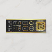 Mini carte de visite qr technique de règle pcb (Devant)