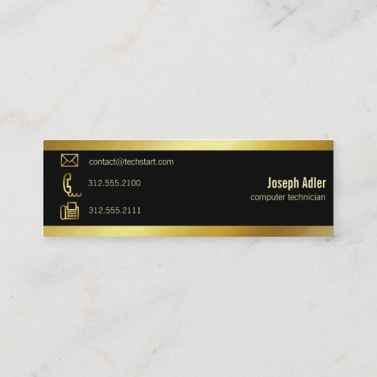 Mini carte de visite qr technique de règle pcb (Dos)