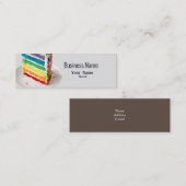 Mini Carte de visite Rainbow Cake (Devant / Derrière)