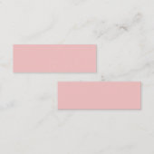 Mini Carte de visite rose bébé (Devant / Derrière)