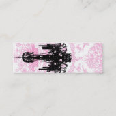 Mini Carte de visite rose de lustre de Paulette Paris (Dos)
