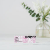 Mini Carte de visite rose de lustre de Paulette Paris (Debout devant)