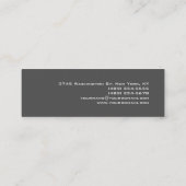 Mini Carte de visite rose pâle pour script professionne (Dos)