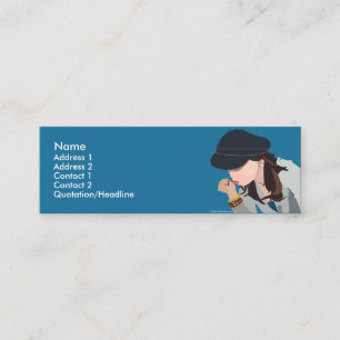 Mini Carte de visite "se demandant" de conception