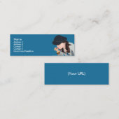Mini Carte de visite "se demandant" de conception (Devant / Derrière)