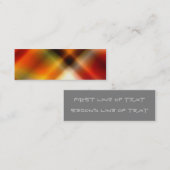 Mini carte de visite signet Abstrait (Devant / Derrière)
