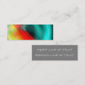 Mini carte de visite signet Abstrait (Devant / Derrière)