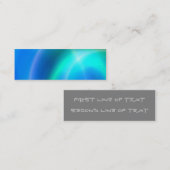Mini carte de visite signet Abstrait (Devant / Derrière)