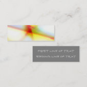 Mini carte de visite signet Abstrait (Devant / Derrière)