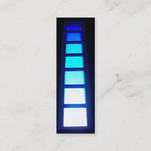 Mini Carte de visite signet Blue Window (Devant)
