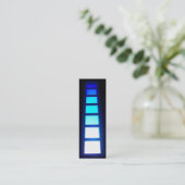 Mini Carte de visite signet Blue Window (Debout devant)