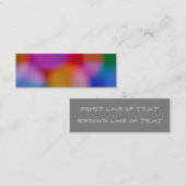 Mini Carte de visite signet Bokeh (Devant / Derrière)