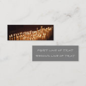 Mini Carte de visite signet de bougies (Devant / Derrière)