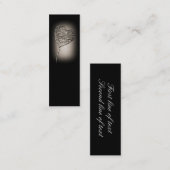 Mini Carte de visite signet de coeur cassé (Devant / Derrière)