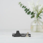 Mini Carte de visite signet d'échecs (Debout devant)