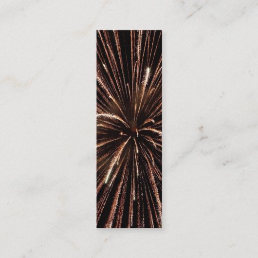 Mini Carte de visite signet Fireworks (Devant)