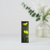Mini Carte de visite signet floral (Debout devant)