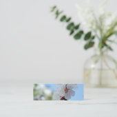 Mini Carte de visite signet floral (Debout devant)