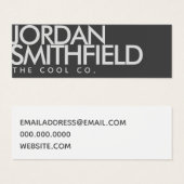 Mini Carte de visite simple (Devant & derrière)