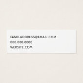 Mini Carte de visite simple (Dos)