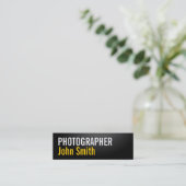 Mini Carte de visite simple de photographe de (Debout devant)