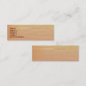 Mini Carte de visite simple en bois d'érable (Devant / Derrière)