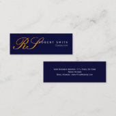 Mini Carte de visite simple et élégant (Devant / Derrière)