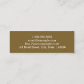 Mini Carte de visite simple et professionnel d'avocat (Dos)