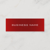 Mini Carte de visite Skinny tendance Red Manager blanc (Dos)